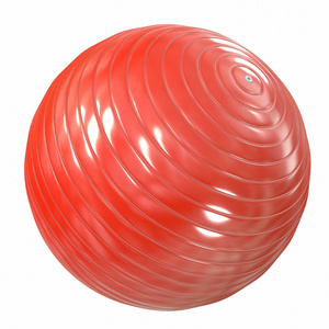 Fitball 红。3d 图