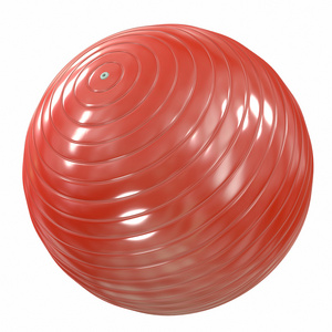 Fitball 红。3d 图