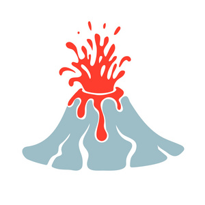 火山矢量图图片