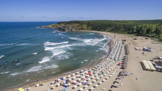 Silistar 海滩，保加利亚的鸟瞰图