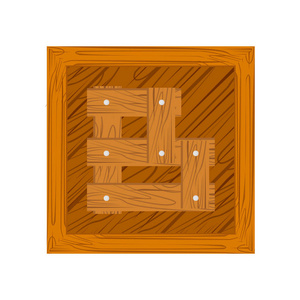 木块字母 B