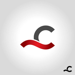 字母 c 徽标图标和符号矢量插图