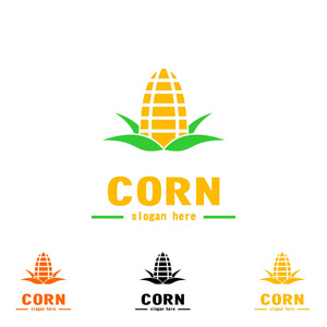 玉米创意表情包玉米标志设计, 创意标志平面设计照片