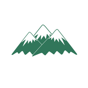 山的图标.花样矢量概念图解照片