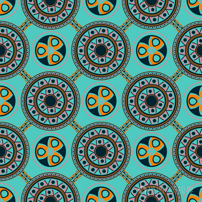 非洲三角几何图案和人字形