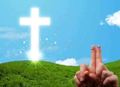 十字架与圣经图片