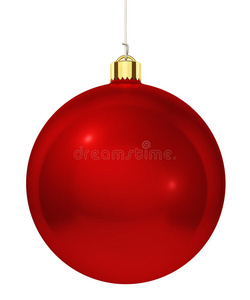 红色圣诞树装饰
