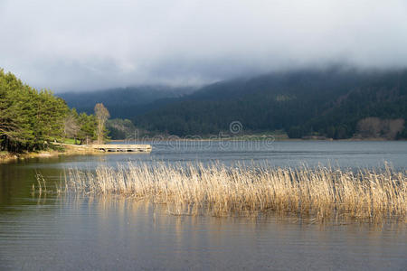 阿班特湖风景图片