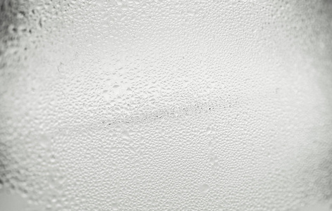 滴液水白颜色的水滴在玻璃，水 dro