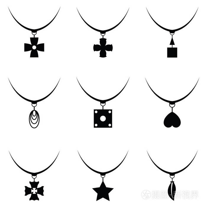 项链图标集