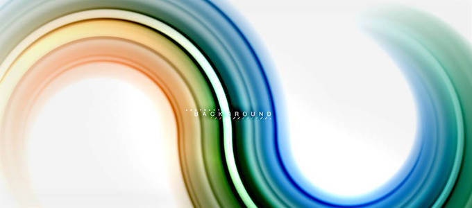 彩虹流体色线抽象背景漩涡和圆圈, 扭曲的液体颜色设计, 彩色大理石或塑料波浪纹理背景, 多彩多姿的商业或技术模板