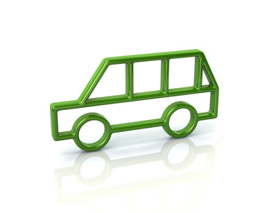 绿色面包车车图标