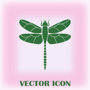 漂亮的 icon 蜻蜓矢量图