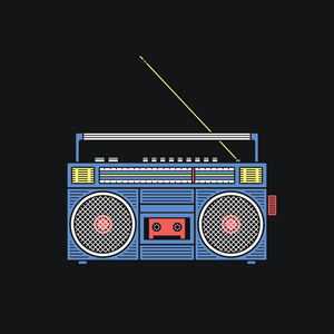 老式录音机图片-老式录音机素材-老式录音机插画-摄图新视界