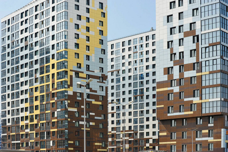 新型玻璃幕墙住宅建筑门面照片