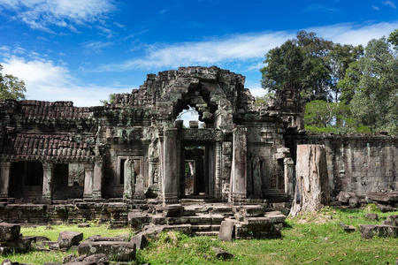 遗址古代圣剑寺，柬埔寨