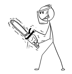 卡通电锯图片-卡通电锯素材-卡通电锯插画-摄图新视界