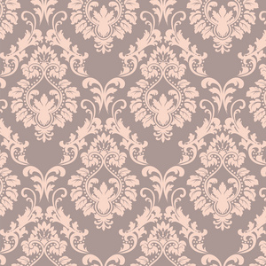 矢量花卉baroque damask