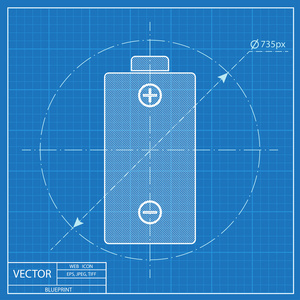 蓝图的电池图标