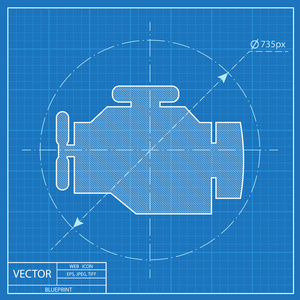 蓝图的引擎图标