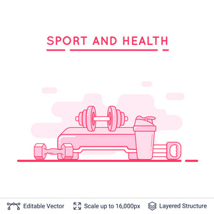 体育和健身的背景