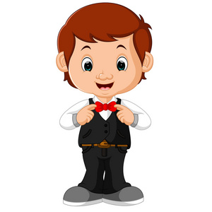 可爱的男孩卡通