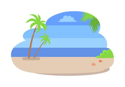 海岸线夏季图片