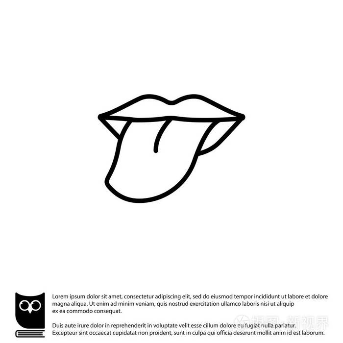 人类的舌头图标