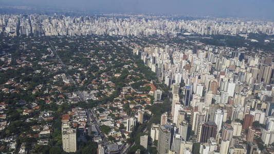 鸟瞰大城市, 圣保罗巴西, 南美, 我的投资组合中的更多选项
