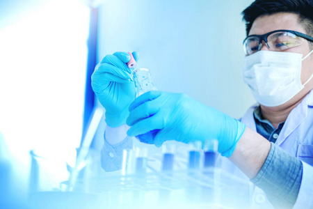科学实验科学理念下的装备控股工具科学家照片