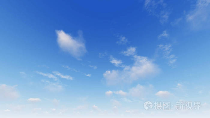 与小小的云,多云的蓝色天空抽象背景,蓝色天空背景 3d 楼效果图
