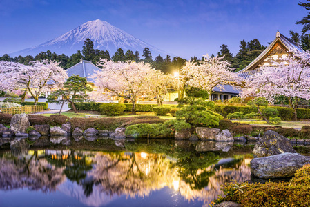 富士山在春天