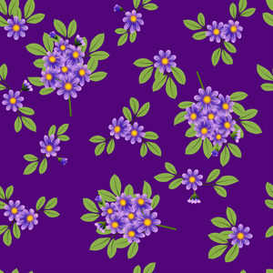 紫罗兰色模式淡紫色花