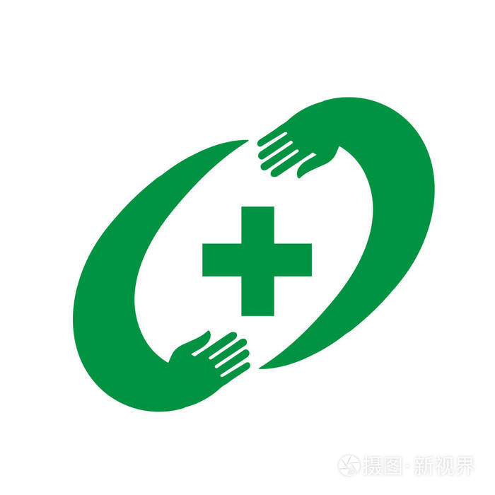绿色药业十字图标