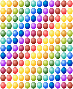 无缝模式复活节鸡蛋颜色光谱背景