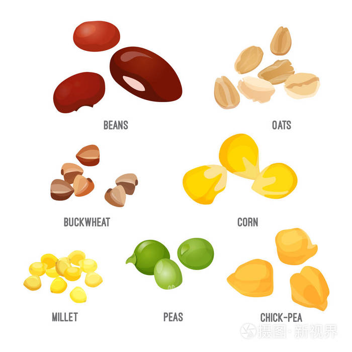 谷类食物图片卡通图片