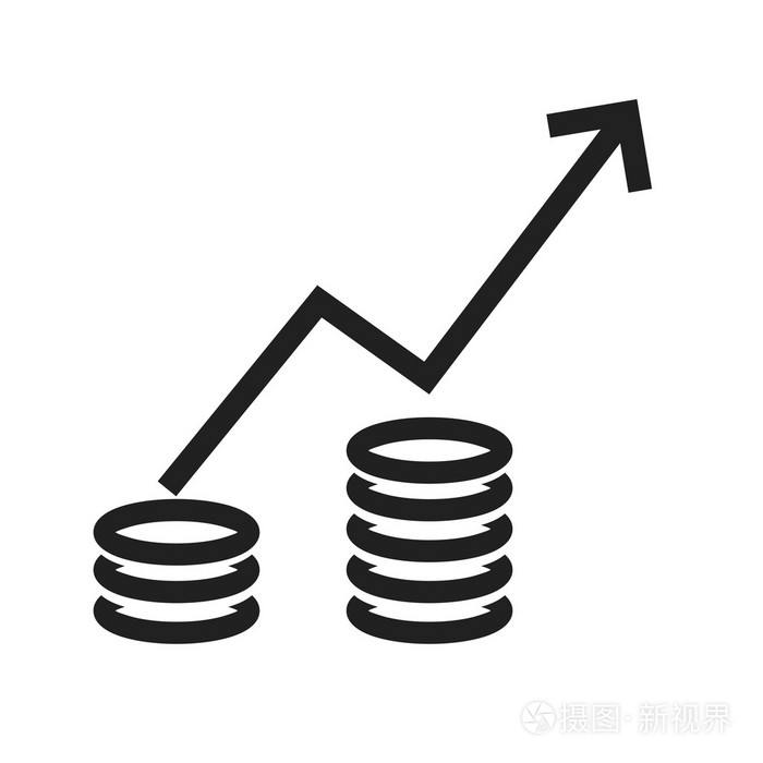 不断上升的经济图标插画-正版商用图片0qrta6-摄图新视界
