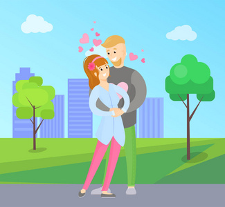 男孩女孩温柔拥抱, 年轻恋人拥抱照片