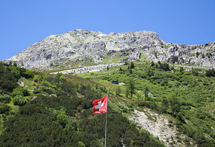 蛇纹石路连接高山通行证 Furka 和 Grimsel