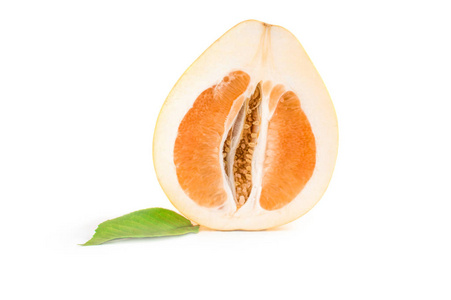 白色背景抠出一个孤立的柑橘千里马