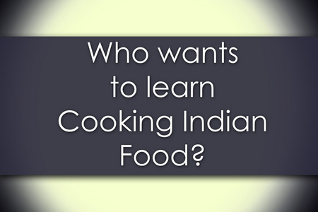 谁想学烹饪印度食品与商业概念