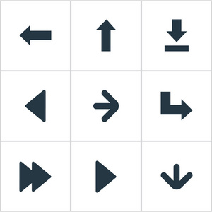 9 简单指示器图标集。可以发现这种元素作为指针，左的标志性建筑，先进的