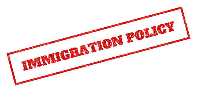 移民政策橡皮戳图片