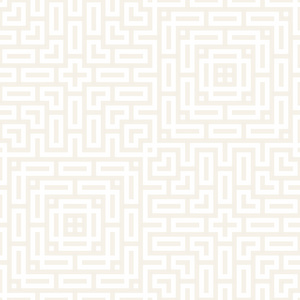 迷宫缠的绳当代图形。抽象的几何背景设计。矢量无缝模式