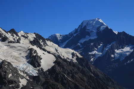 新西兰最高山区，库克山