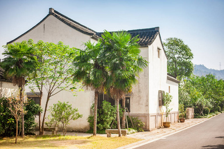 线描古典房子图片