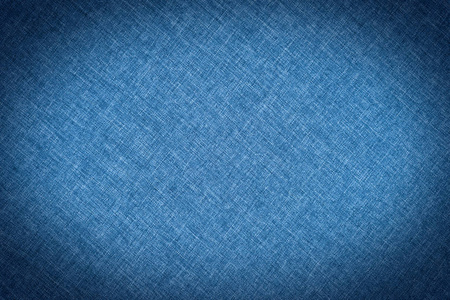 蓝色织物纹理。抽象的背景下，空模板