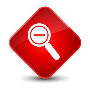 缩小图标优雅红色菱形按钮图片