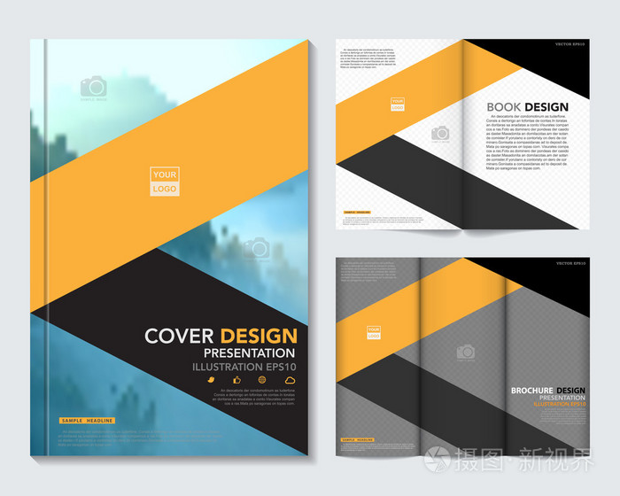 书封面, 小册子, 传单, 年度报告模板