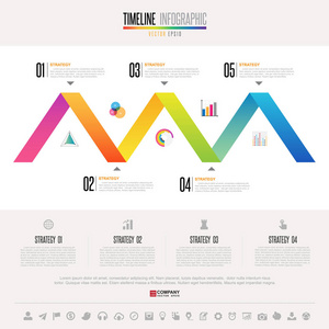 时间线信息图表模板
